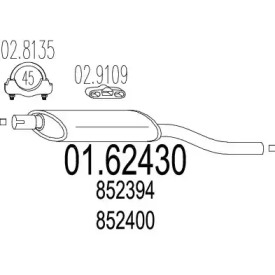 Амортизатор MTS 01.62430