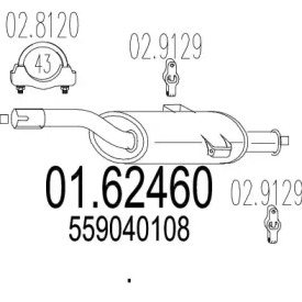 Амортизатор MTS 01.62460