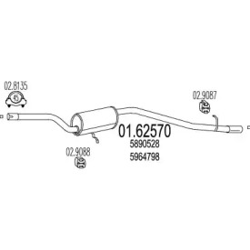 Амортизатор MTS 01.62570