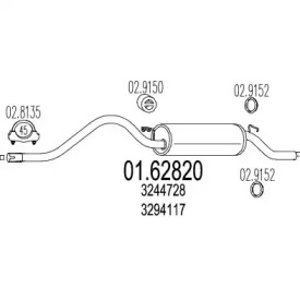 Амортизатор MTS 01.62820