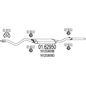 Амортизатор MTS 01.62950