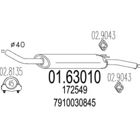 Амортизатор MTS 01.63010