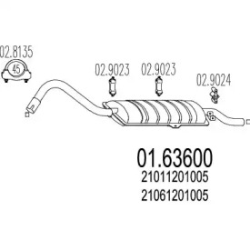 Амортизатор MTS 01.63600