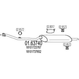 Амортизатор MTS 01.63740