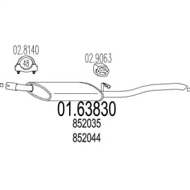 Амортизатор MTS 01.63830