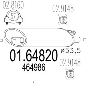 Амортизатор MTS 01.64820