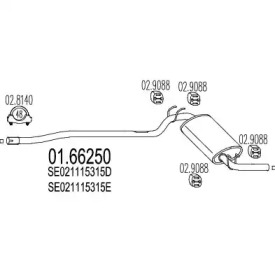 Амортизатор MTS 01.66250