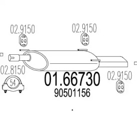 Амортизатор MTS 01.66730