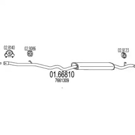 Амортизатор MTS 01.66810