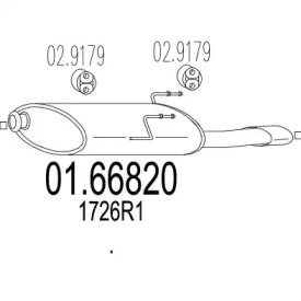 Амортизатор MTS 01.66820