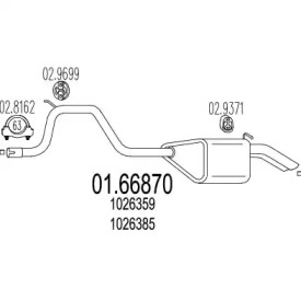 Амортизатор MTS 01.66870