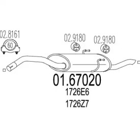 Амортизатор MTS 01.67020