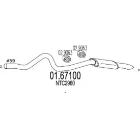 Амортизатор MTS 01.67100