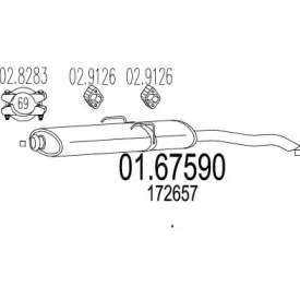 Амортизатор MTS 01.67590