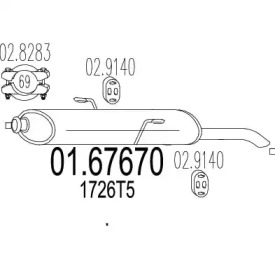 Амортизатор MTS 01.67670