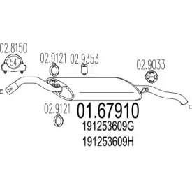 Амортизатор MTS 01.67910