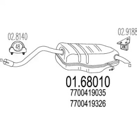 Амортизатор MTS 01.68010