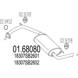 Амортизатор MTS 01.68080