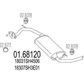 Амортизатор MTS 01.68120