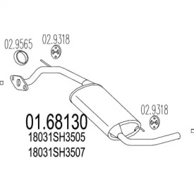 Амортизатор MTS 01.68130