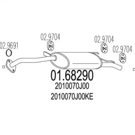 Амортизатор MTS 01.68290