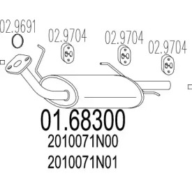 Амортизатор MTS 01.68300