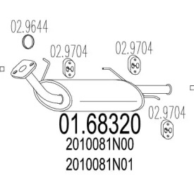 Амортизатор MTS 01.68320