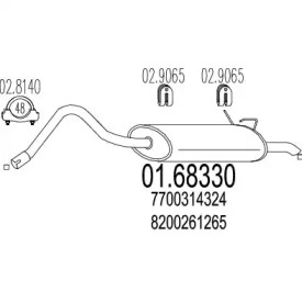 Амортизатор MTS 01.68330