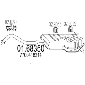 Амортизатор MTS 01.68350