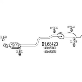 Амортизатор MTS 01.68420