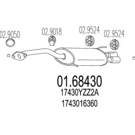 Амортизатор MTS 01.68430