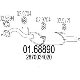 Амортизатор MTS 01.68890