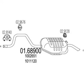 Амортизатор MTS 01.68900