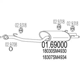 Амортизатор MTS 01.69000