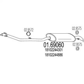 Амортизатор MTS 01.69060