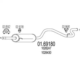 Амортизатор MTS 01.69180