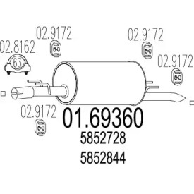 Амортизатор MTS 01.69360