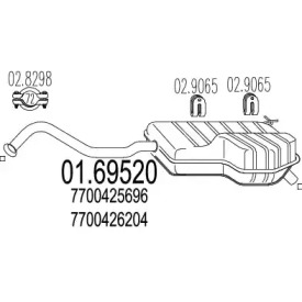 Амортизатор MTS 01.69520