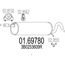 Амортизатор MTS 01.69780