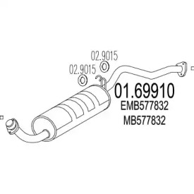 Амортизатор MTS 01.69910