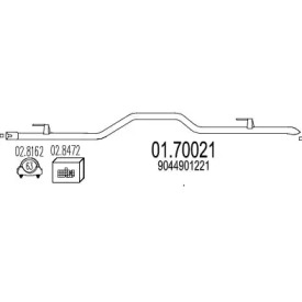 Трубка MTS 01.70021