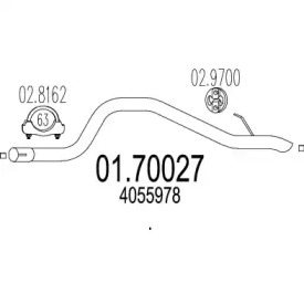 Трубка MTS 01.70027