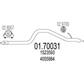 Трубка MTS 01.70031