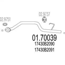 Трубка MTS 01.70039