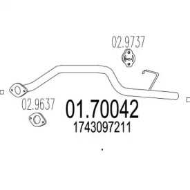 Трубка MTS 01.70042