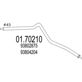 Трубка MTS 01.70210