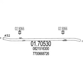 Трубка MTS 01.70530