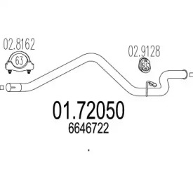 Трубка MTS 01.72050