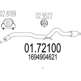 Трубка MTS 01.72100