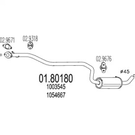 Амортизатор MTS 01.80180